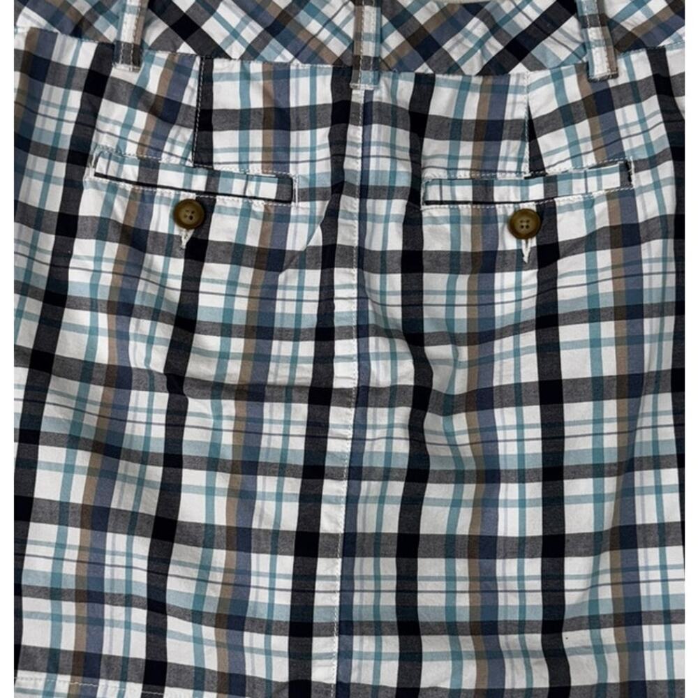 Sonoma Life Style Womens Womens Size 8 Plaid Skort Blue White Black Gray - Picture 7 of 8